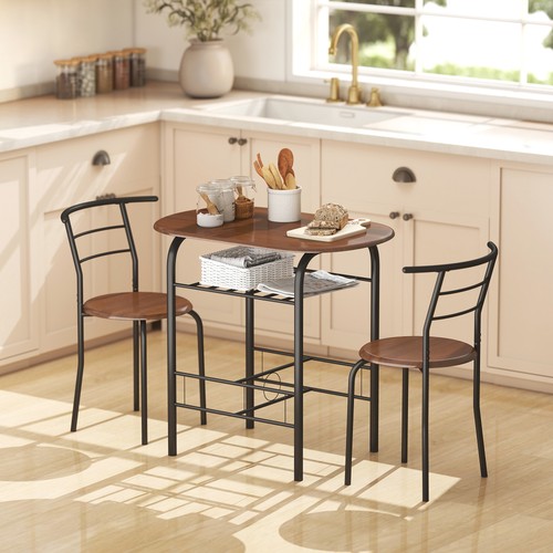 Dining table and chairs set - table, 3