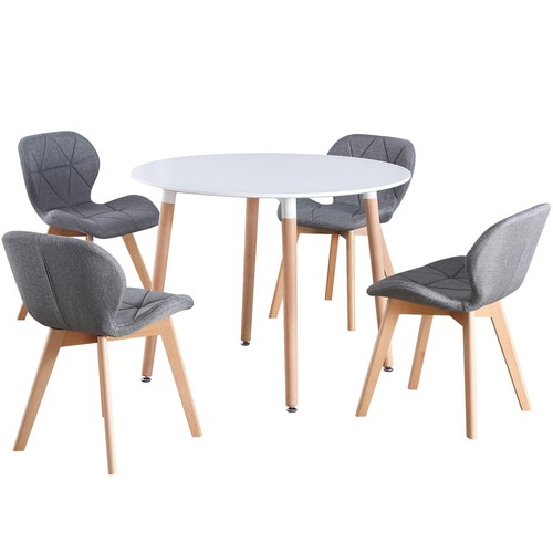 Round seat dinner table - 4,