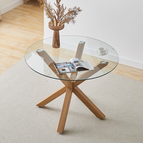 Round glass top dining - round,