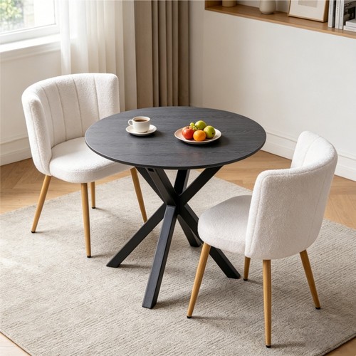 Round dining table set with - dining,
