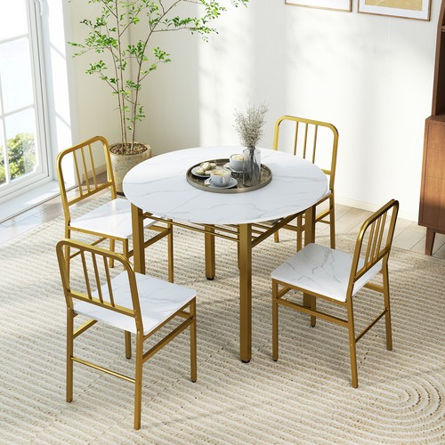 Round kitchen table 4 chairs - &,