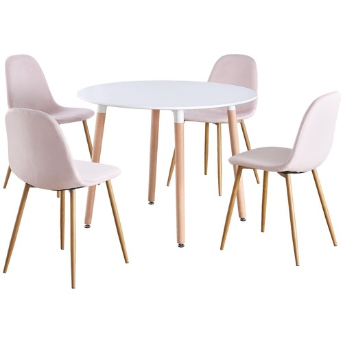 Round seat white dinner - 4,