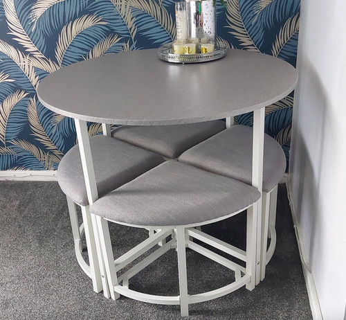 Dining table and chairs - table,