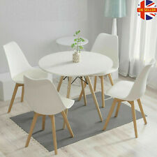80CM Round Dining Table & 4