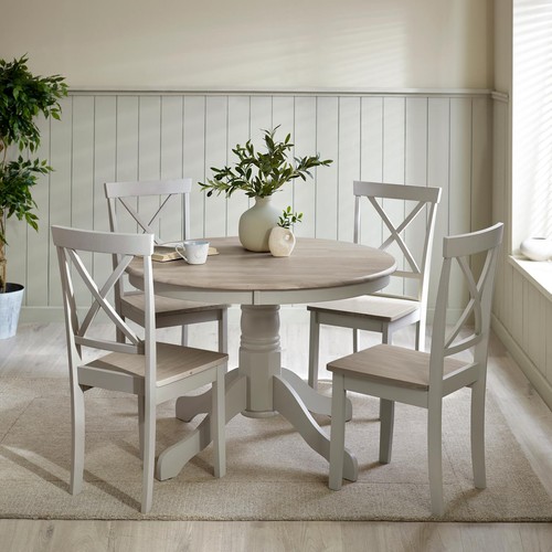 Bude 106cm round wooden - round,