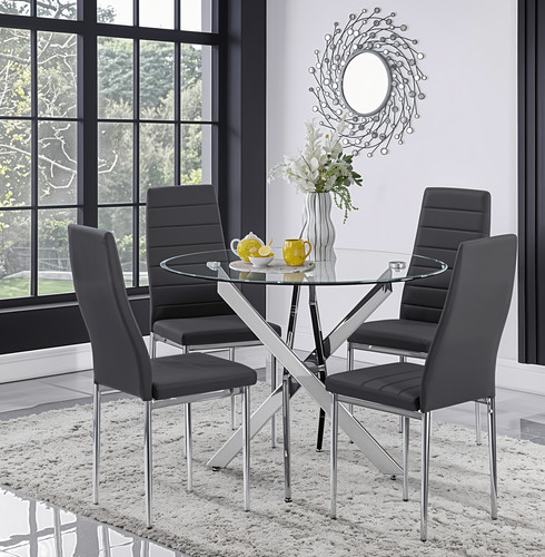 100cm round glass - round,