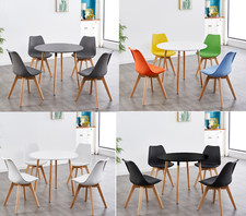 ROUND DINING TABLE SET AND 4