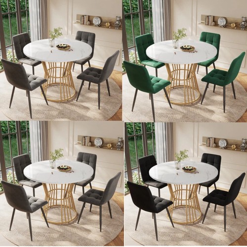 100cm round dining table - 100cm, mdf
